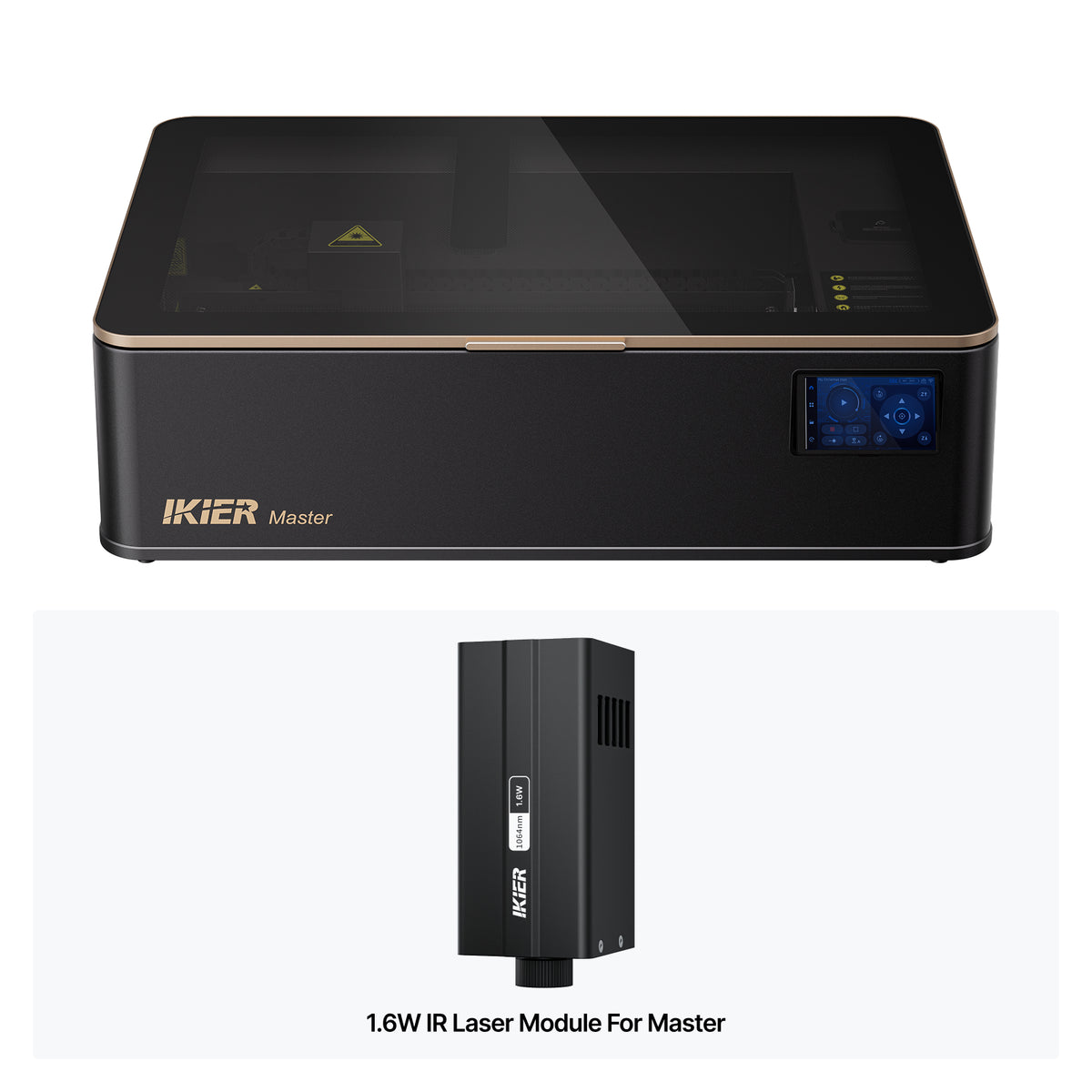 iKier Master 50W CO2レーザー彫刻・切断機|1.6W IRモデル選択可能