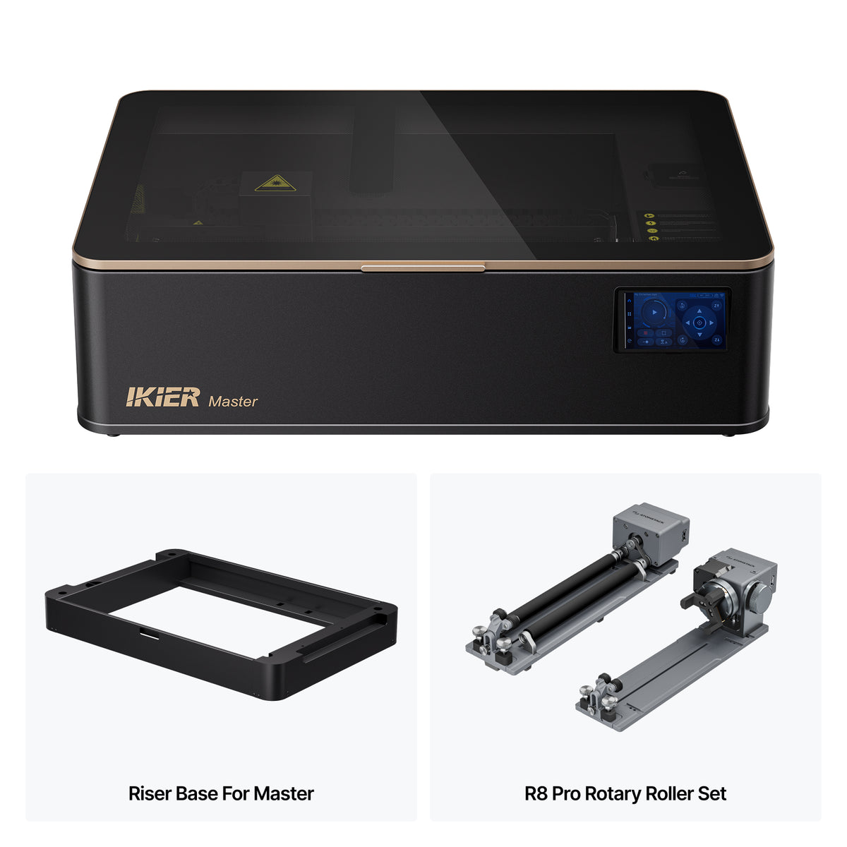iKier Master 50W CO2レーザー彫刻・切断機|1.6W IRモデル選択可能