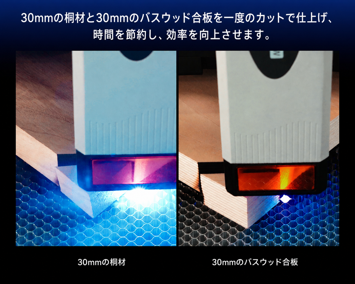 AtomStack Glacier 120W 水冷式ダイオードレーザー彫刻機