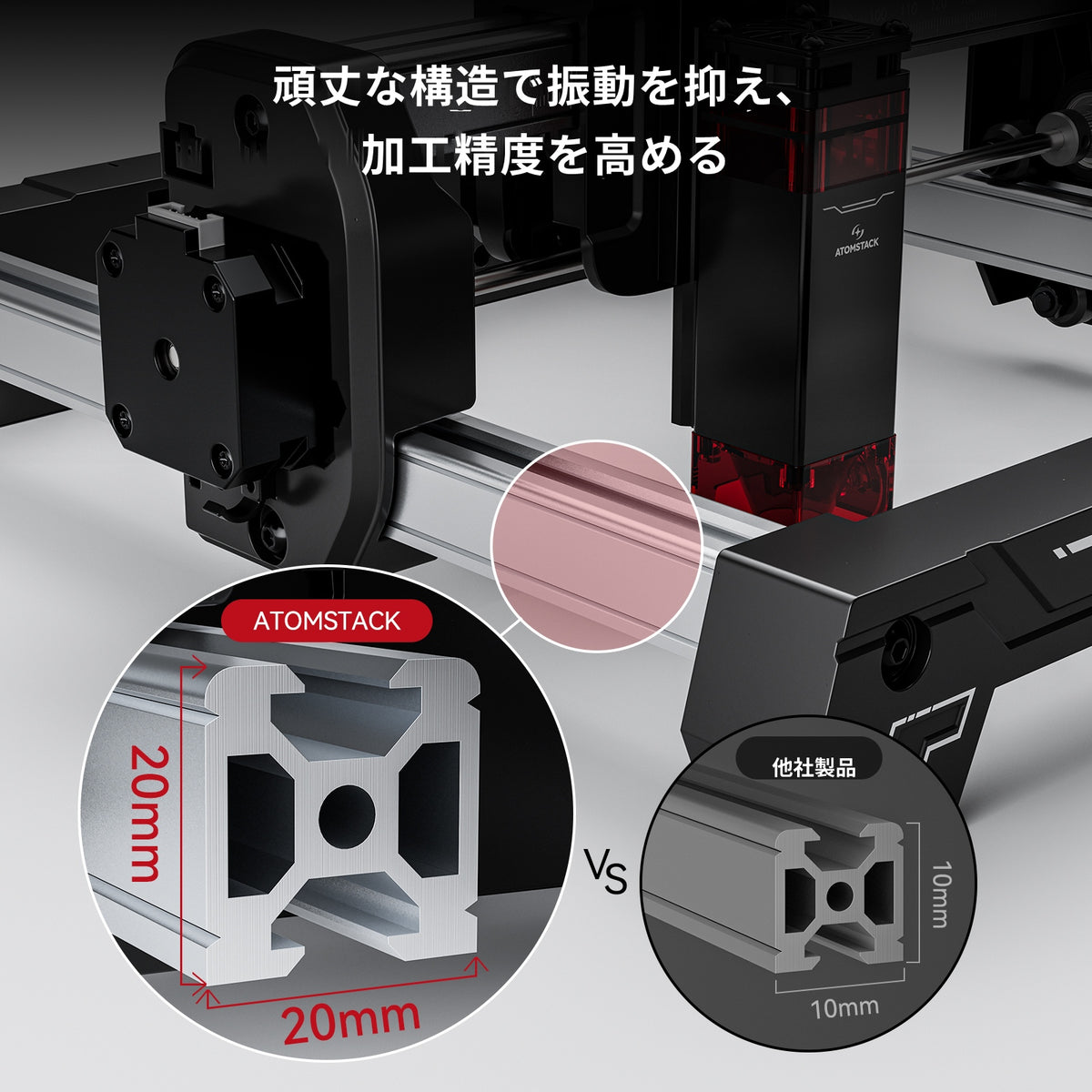 AtomStack Swift Mini ダイオードレーザー｜初心者向け小型レーザー彫刻機