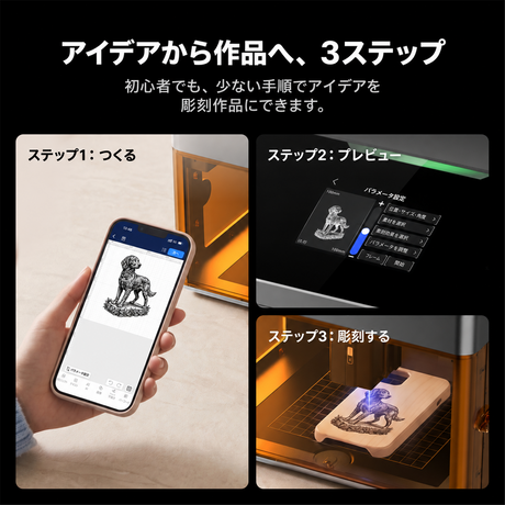 iKier Flex Pro 7W｜密閉型レーザー彫刻機