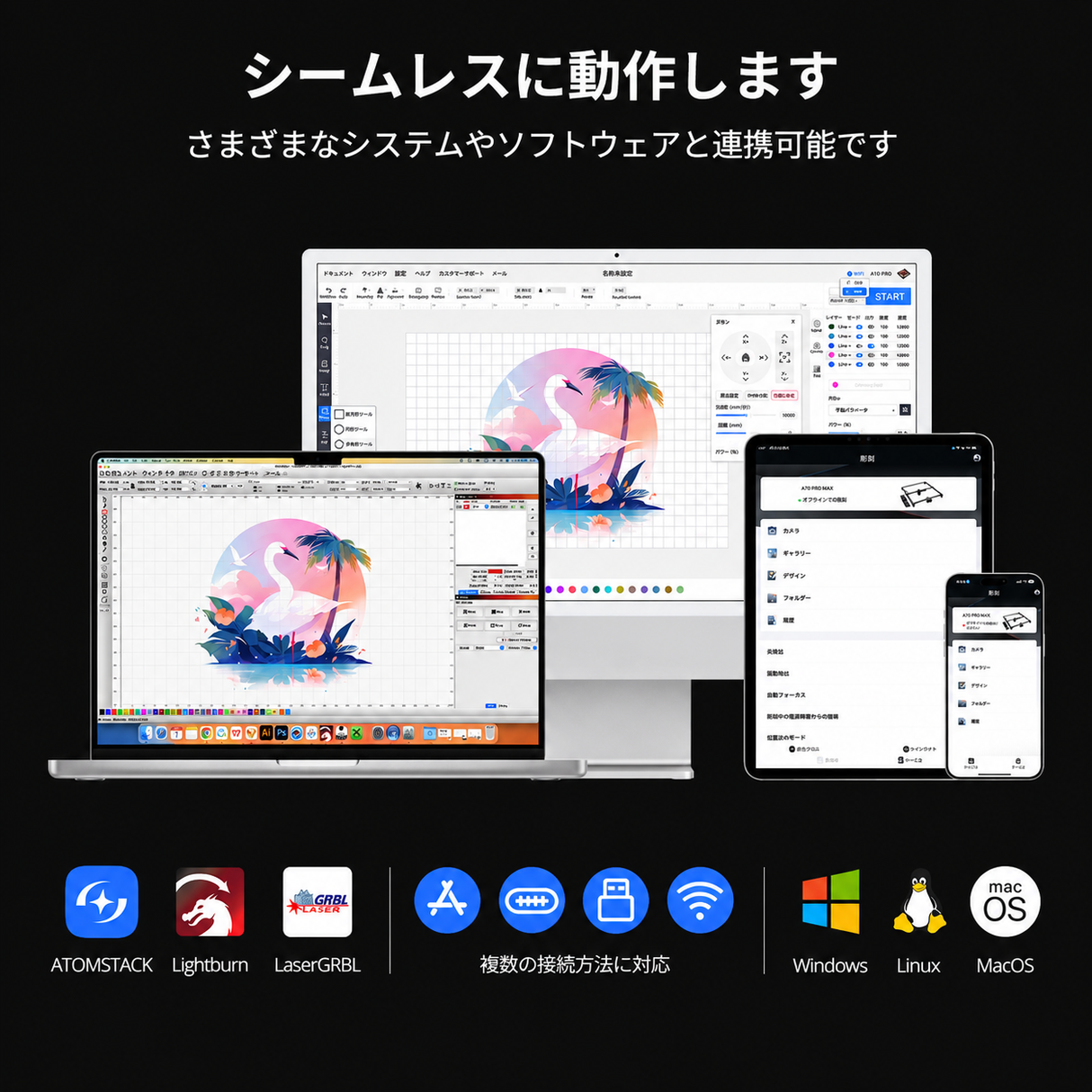 AtomStack A70 Max レーザーカッター