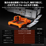 AtomStack Swift Mini ダイオードレーザー｜初心者向け小型レーザー彫刻機