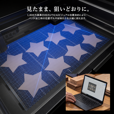 iKier K2 Pro 55W 密閉型レーザー彫刻機｜自動フォーカス・500×320mm